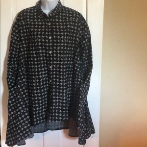 Tulip A-line button down shirt/dress